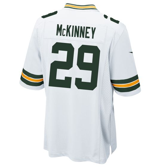 Men Green Bay Packers 29 Xavier McKinney Nike Away Game white 2024 NFL Jersey